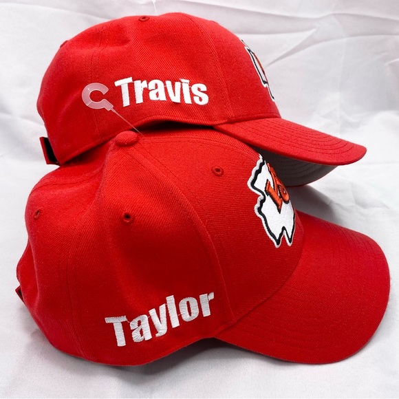 KC Chiefs NFL Hats Kansas City Football Taylor & Travis Embroidered '47 Lot Of 2 - Picture 11 of 11